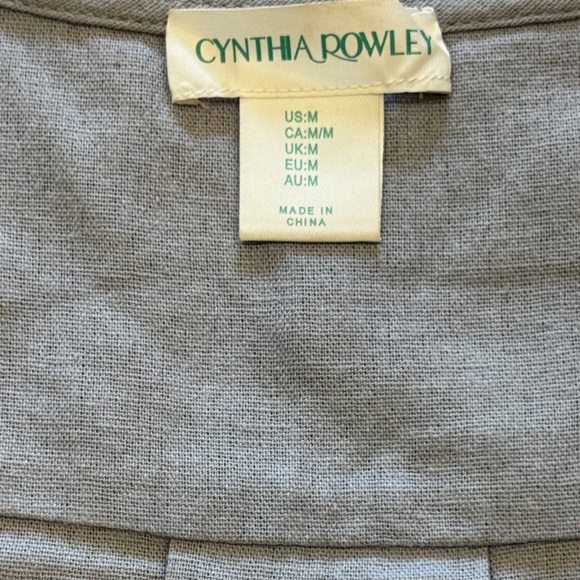 Cynthia Rowley Light Blue Mini Dress with Puff Sleeves - Picture 9 of 11